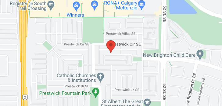 map of 84 PRESTWICK Heights SE